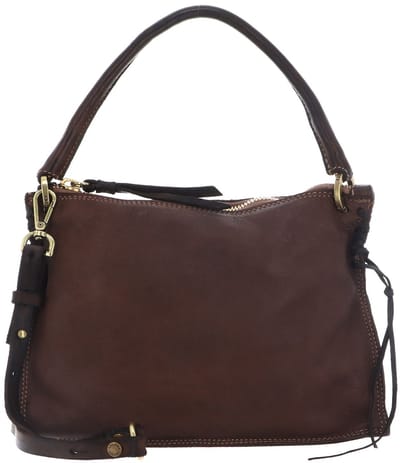 CATERINA LUCCHI Leren schoudertas handtas Bice Crossbody Bag Moro donkerbruin