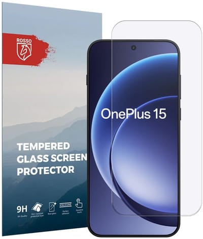 Rosso Screen Protector Geschikt voor OnePlus 15 | 9H Tempered Glass | Glasplaatje | Beschermlaag | Beschermglas | 9H Hardheid