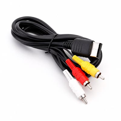 Sega Dreamcast AV Kabel - RCA Audio Video Kabel - Composite Tulp Kabel - Geschikt voor Sega Dreamcast (DC) - Zwart