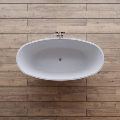 SPALINA - Vrijstaand bad - Neroon 2.0 150 blanche, 150 x75 x67 cm, Wit