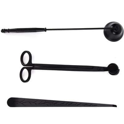Ensemble d'accessoires pour bougies 3 pièces, coupe-mèche, éteignoir, louche à mèche, cadeau
