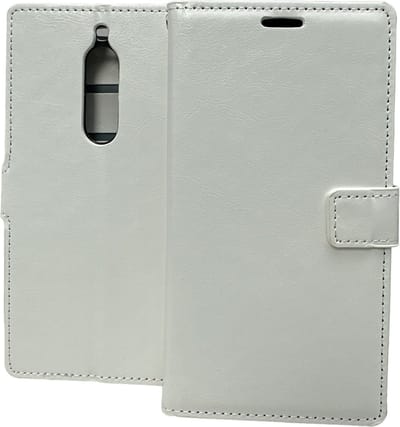 Portemonnee Book Case Hoesje Geschikt voor: Nokia 5 - Wit