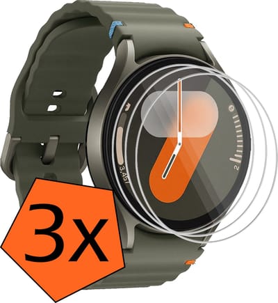 Screenprotector - Geschikt voor Samsung Watch 7 (40 mm) Screenprotector Bescherm Glas - Screen Protector Geschikt voor Samsung Galaxy Watch 7 (40 mm) Screenprotector Tempered Glass - 3 PACK
