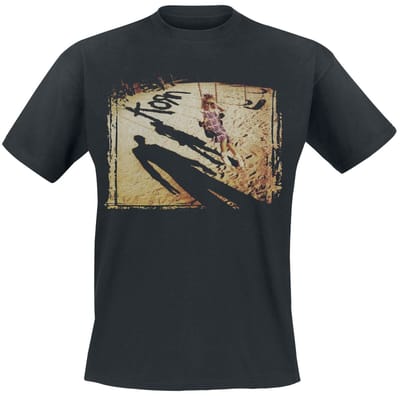 Korn T-shirt - Swing Set Cover - S tot 5XL - voor Mannen - zwart
