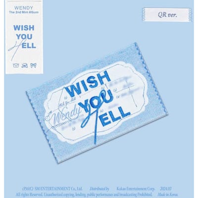 WENDY (Rood fluweel) Het tweede minialbum [Wish You Hell] (QR-versie. / Slim album) QR VER. white