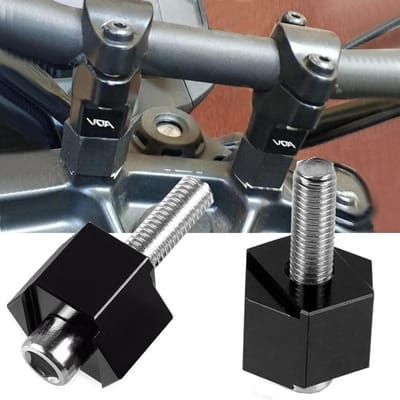 Motorfiets Stuur Riser - Stuurverhoger Aluminium - Rijcomfort Verbeteren - Specifiek Model Pasvorm - 28 mm - Zwart