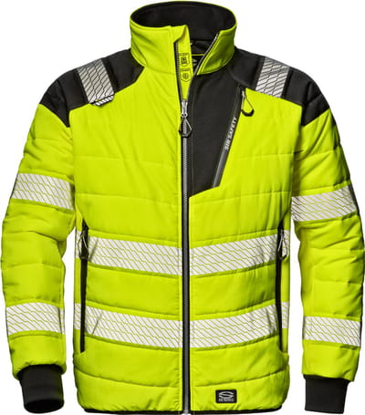 SIR SAFETY STORM RUSH Hi Vis Reflecterend Softshell Werkjas HEREN Veiligheidsjas Geel Zwart - Waterafstotend - Gevoerd