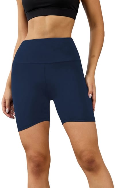 Livano Biker Short Dames - Korte Legging - Lange Onderbroek - Bikershort - Met Pijpjes - Marineblauw - Maat XS