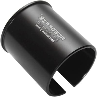 Zadelpen Adapter - Shim Reductie - Vouwfiets Aanpassen - Lichtgewicht Aluminium - 349-318 mm - Zwart