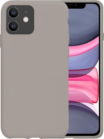 Hoesje - Geschikt voor Apple iPhone 11 - Sterk & Shockproof - Hoes Cover - Siliconen Case - Telefoonhoesjes - Grijs