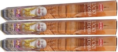3x pakje wierook Lucky Buddha