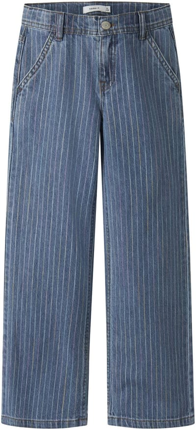 Name It - Meisjes broek - Maat 134 - Meisjes - blauw - katoen