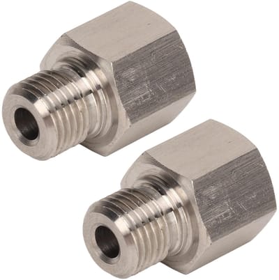 Dailygoods - Manometeradapter - Roestvrijstalen Manometerzenderadapter - Lekvrij en Duurzaam - Universeel voor Auto's - Geschikt voor Oliedrukmeters -...