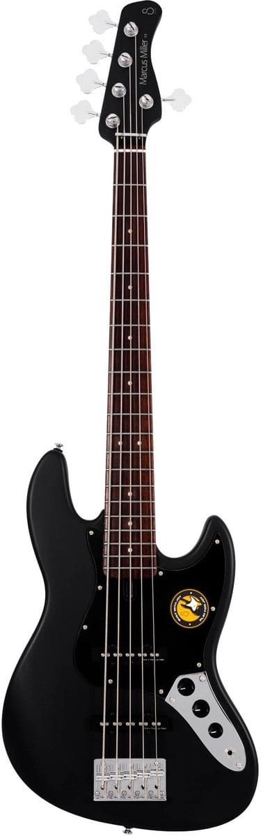 Elektrische basgitaar - Sire V3P 5/BKS - Marcus Miller - 5-snarig - Passief - J-Bass - Black Satin