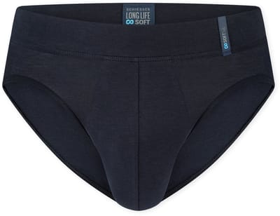 SCHIESSER Long Life Soft slip (1-pack) - heren rio slip blauwzwart