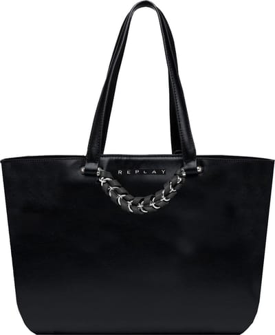 REPLAY Schoudertas Shopper Black Zwart