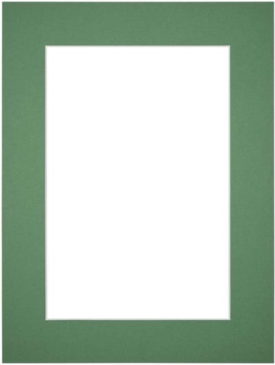 Passe-Partout Fotomaat 9x13 cm - Lijstmaat 18x24 cm - Groen Bos - Museumkarton - Fotolijst niet inbegrepen