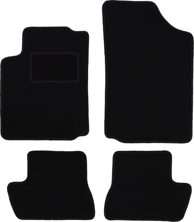 Zwarte veloursmatten voor: Citroen C3 Pluriel cabrio (2003-2010)