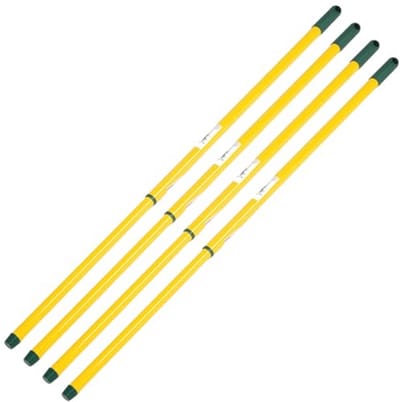 3-delige telescopische bezemsteel 80-130 cm - universele vervangsteel voor bezems