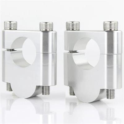 Stuurverhogers Motor - Stuurklemmen - Comfortabel Rijden - CNC Aluminium - 30mm Verhoging - Zilver