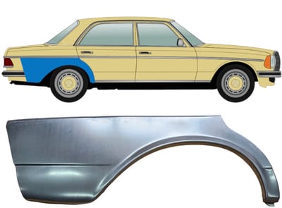 Reparatiepaneel achterspatbord voor Mercedes W123 1975-1985 / Rechts