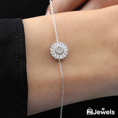OZ Jewels – Schoonheidszegel Armband – Verzilverd – Vrouwen – Verstelbare
