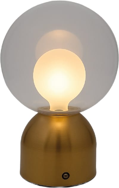 Luxus Europe - Tafellamp Touch Lina Goud - Draadloze LED Tafellamp Binnen - USB-C Oplaadbaar - Touchbediening - Dimbaar - 3 Lichtkleuren