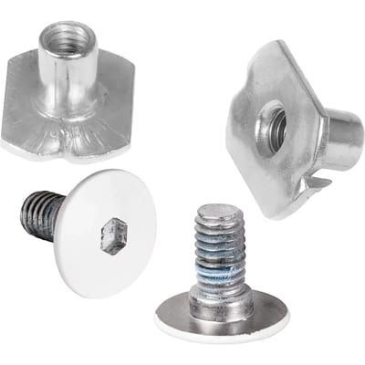 Vis met manchette + anti-rivet roller aansluiting Powerslide