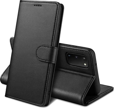 Hoesje Portemonnee voor Samsung Galaxy A03S Zwarte portemonnee met magnetische klep en kaartopslag
