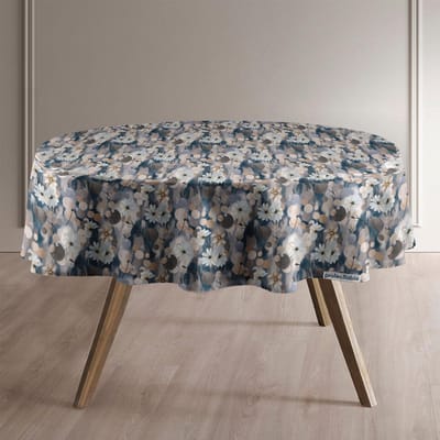 Protecttable - Rond Tafelzeil Bumble Bloem Ø138cm - Tafelkleed Afwasbaar - Kunststof