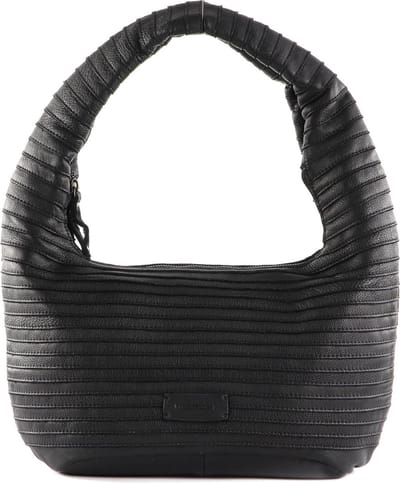 FREDsBRUDER Leren Schoudertas Lift Hobo Black Zwart