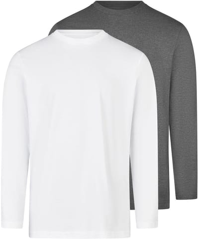 RAGMAN Heren longsleeve 2 pack Basic