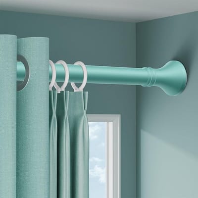Gordijnroede - Spanstang - Ruimte Verdelen - Installatie Zonder Boren - 260-350 cm - Groen
