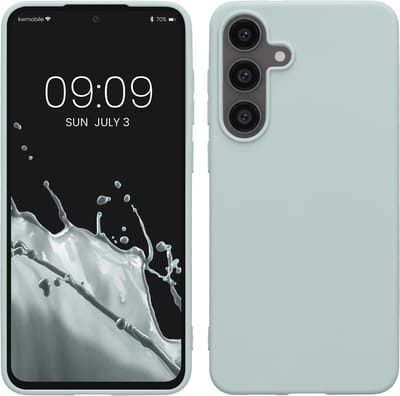 kwmobile telefoonhoesje geschikt voor Samsung Galaxy S25 FE - Hoesje voor smartphone - Back cover in cool mint