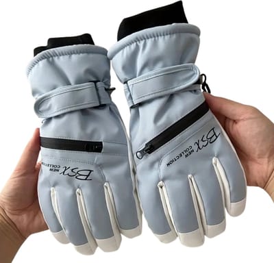 Livano Skihandschoenen - Handschoenen Winter - Handschoenen Dames - Touchscreen - Waterdicht - Winddicht - Hemelsblauw