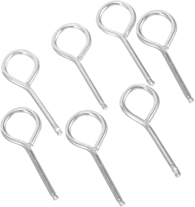 Vervangende Veiligheidspins - Brandblusser Onderdelen - Brandpreventie - Duurzaam Ijzeren Materiaal - 5.30X2.00X0.30CM - Zilver