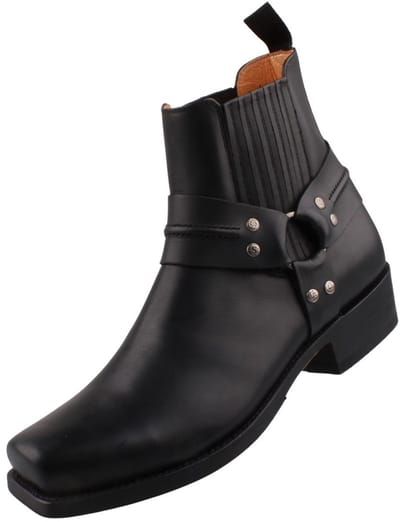 Sendra Laarzen Heren Biker Enkellaars 13824 Zwart