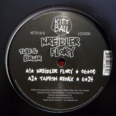 12inch Plaat TUBE & BERGER - Kreidler Flory KITT0186 Kittball Record 2010 Duitsland Dance & Electronica Gebruikt gray