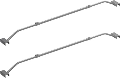 Aanhanger Zeilbeugel - Dekzeilsteun Metaal - Zeil Ondersteunen - Verstelbare Lengte - 100-155 cm - Grijs