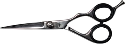 Rojafit Professionele Kappersschaar Courage 5,5" (13,97 cm) – Scheermesscherp Edelstaal – Ergonomische Haarschaar met Afneembare Vingergeleider & Rubber Stopper