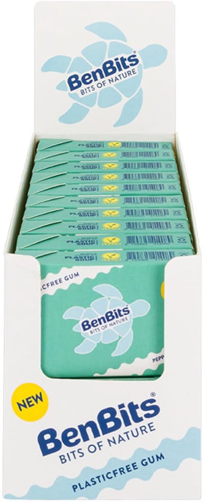 BenBits - Peppermint Voordeelverpakking - Kauwgom - Suiker en Plastic vrij - 20x