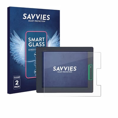 2 Stuks Savvies Screenprotector - geschikt voor Schneider-electric HMIDT542 - beschermfolie glas transparant