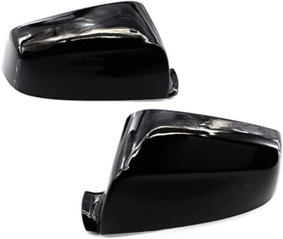 Vervangende Zijkant Spiegel Covers voor B-M-W 5 Serie E60 E61 F10 F11 en 6 Serie F12 F13 en 7 F01, Glanzend Zwart, Auto Accessoires voor Styling en Bescherming