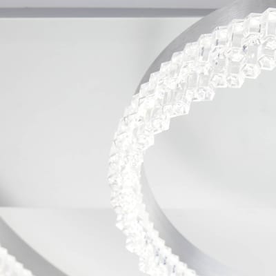 Brilliant Aurora plafondlamp, aluminium, Ø 61 cm, aluminium, CCT