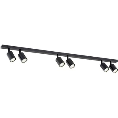 EMIBIG LIGHTING Plafondlamp Flash, zwart, 6-lamps, metaal