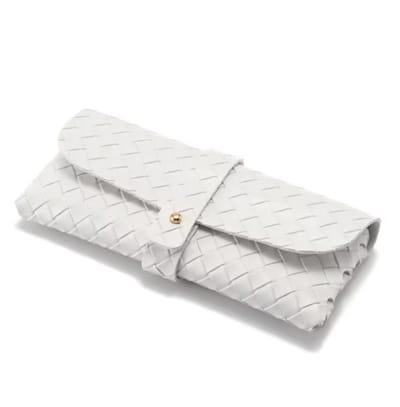 Actie4you® - Brillenkoker - Brillendoos - Brillenetui - Brillenhoes - Geweven polyester – Wit