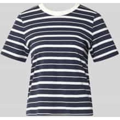 Streepjessy T-shirt met logo-applicatie dames s.Oliver