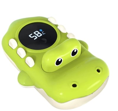 Badthermometer Krokodil - Baby thermometer - Veilig Baden - Drievende Weergave - 12.7 cm - Groen