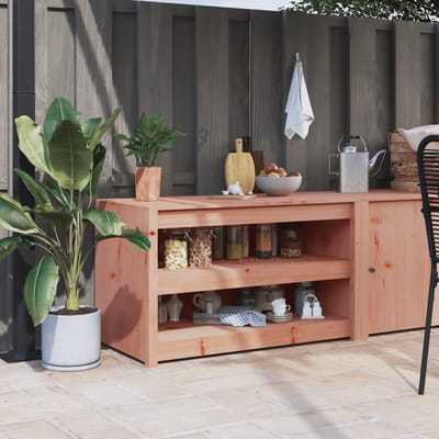 vidaXL - Keukenkast - voor - buiten - MEPPEL - 106x55x64 - cm - massief - douglashout
