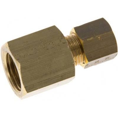 G 1/4'' x 5mm Messing Rechte Knelfitting 150 Bar DIN EN 1254-2